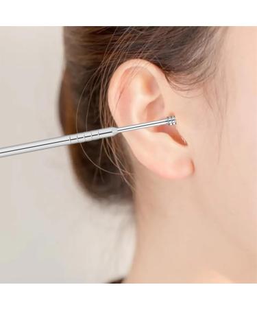 10PCS Stainless Steel Ear Wax Removal Kit with Storage Bucket - Easy to Clean Portable and User-Friendly Ear Cleaning Tools for Adults Men Women (Silvery) - Buy Online on GoSupps.com