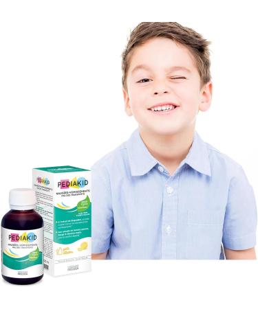 PEDIAKID - Nausea-Vomiting Sickness of Transport - Herbal supplement - Digestive comfort - Against nausea & vomiting - Lemon taste - Pack of 2 bottles of 125 ml - Buy Online on GoSupps.com