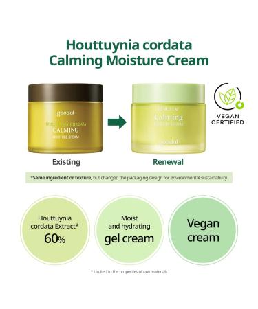 GOODAL Houttuynia Cordata Calming Moisture Cream AD - Soothing Skincare Essential - Buy Online on GoSupps.com