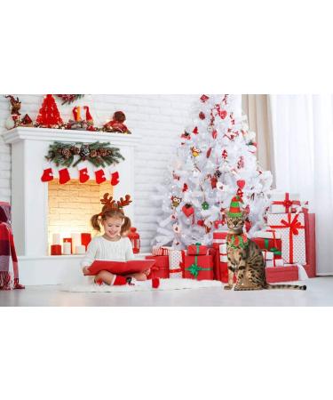 Vehomy Cat Christmas Costume Elf Hat and Bell Collar - Xmas Pet Accessories 2Pcs - Buy Online on GoSupps.com