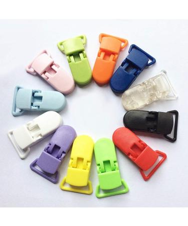 10pcs Colorful Baby Pacifier Clips - Aestm Plastic Soother Holders for Infants & Children - Buy Online on GoSupps.com
