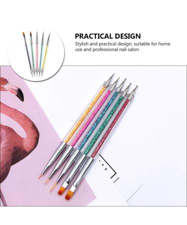 Minkissy 5 in 1 Rhinestone Picker Tool - Nail Art Drilling Pin & Brush for Perfect Nail Painting and Manicure - Buy Online on GoSupps.com