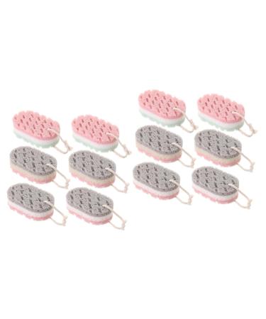 Beaupretty 12 pcs Bath Sponge Bathing Scrubber Hand Muffs for Men Bath Spong Back Massager Bathing Sponge Shower loofah Bath Accessories Infant Mittens Cleaning Sponge Child Mesh Puff Ball