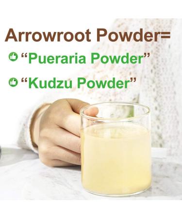 Organic Arrowroot Flour Powder - 100% Pure Puerariae Meal Replacement for Cooking & Baking - 100G/3.52oz - Buy Online on GoSupps.com