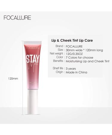 FOCALLURE Coconut Oil Lip Gloss: Hydrating, Highly Pigmented, Long-Lasting & Waterproof - 1 BERRYJUICE - Buy Online on GoSupps.com