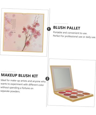VINTORKY 1pc 9 Loose Powder Makeup Palette Cheek Blush Pallet Press Powder Makeup Matte Powder Blush - Buy Online on GoSupps.com