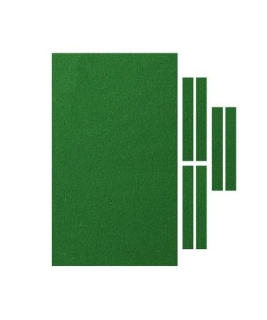 MOIAK Professional 2.8m Nylon Billiards Pool Table Cloth + 6 PCS Strips, Billiard Snooker Cloth Felt for Indoor Billiard Pool Green 2.8 m