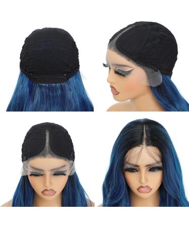 X-TRESS 28 Blue HD Lace Front Wig for Black Women - Long Curly Synthetic Hair Wig with Pre-Plucked Baby Hair (Blue) - Buy Online on GoSupps.com