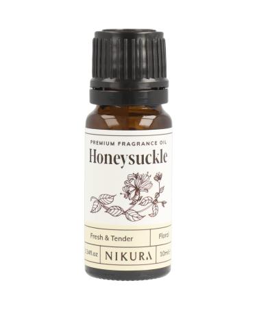 Nikura | Honeysuckle Fragrance Oil - 10ml | Perfect for Soap Making Candle Making Wax Melts Diffuser | Great for use in Bath Bombs Perfume Oil Perfume Scents Potpourri | Vegan & UK Made - Buy Online on GoSupps.com
