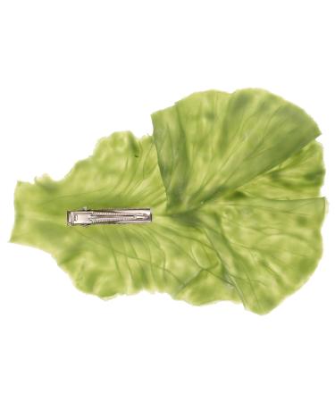 PATKAW Lettuce Hair Clip Vegetable Hairpin Realistic Cabbage Costume Headpiece Spa Face Wash Hairband Novelty Dress Up Hair Accessories Funny Hat