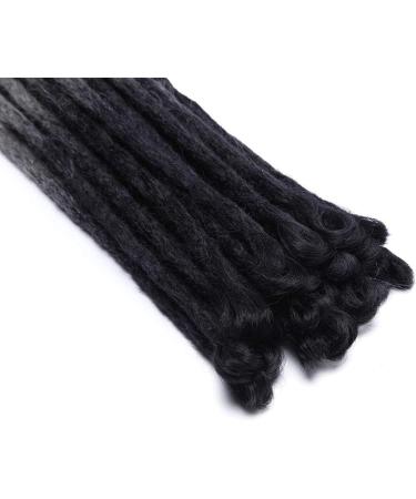 Silk-co 24 inch Dreadlocks Extension Handmade Dread Locks Ombre Synthetic Crochet Braiding Hair Extensions for Man Women Twist Braid Black-Dark Grey  - Buy Online on GoSupps.com