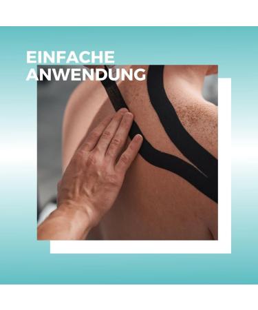 Mobiclinic Fitness Kinesiotape 5cm x 5m | Hypoallergenic Breathable Waterproof Sports Tape for Kinesiological Therapy - Blue - Buy Online on GoSupps.com