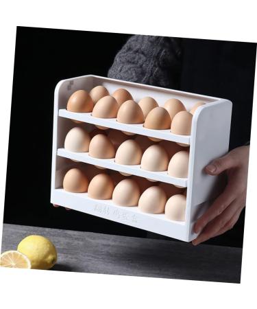 GRIRIW Egg Storage Box Camping Refrigerator Egg Container for Refrigerator Egg Rack Automatic Packing Box - Buy Online on GoSupps.com