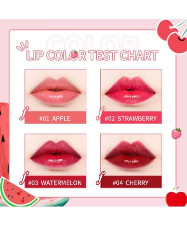 Dulele 4 Pcs Hydrating Lip Stain Tint Set - Velvet Matte Liquid Lipstick | Long-Lasting & Moisturizing Lip Gloss for Lips, Cheeks, and Eyes - Buy Online on GoSupps.com