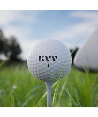KVV High Performance Distance Golf Balls - 6 Ball Pack | Low Spin, Maximum Distance - Buy Online on GoSupps.com