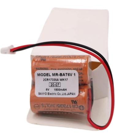 Buy 2 Pack 6V 1800mAh MR-BAT6V1 2CR17335A WK17 PLC Battery for Mitsubishi M80 Driver MR-J4 Servo System - International Shipping Available - Buy Online on GoSupps.com
