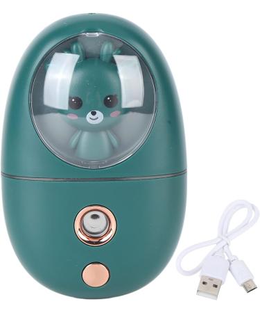 Facial Mist Sprayer Silent ABS Cute Animal Face Mist Humidifier USB Rechargeable 500mah for Office (Green) - Buy Online on GoSupps.com