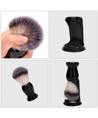 Beaupretty Shaving Brush with Stand - Premium Men's Beard Brush for Perfect Shave | Black Shaving Brush for Salon & Home Use - Buy Online on GoSupps.com