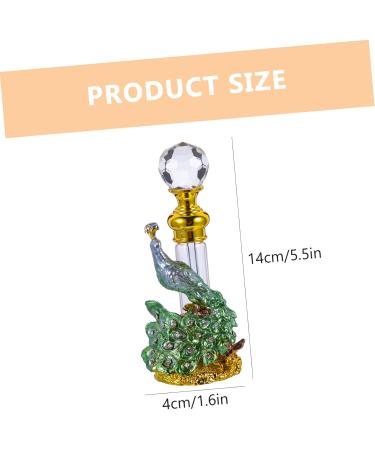 SKISUNO Perfume Bottle Essential Oil Bottle Delicate Bottle Perfume Bottle Decor Middle Eastern Perfume Bottle Perfume Storage Bottle Household Perfume Bottle Retro Perfume Bottle 14x4x3cm Green - Buy Online on GoSupps.com