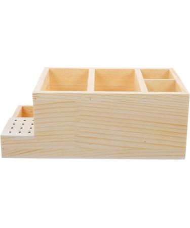 Beaupretty Desk Box grinding head storage box name cards holder grinding head holder desk pen pencil holder remote control organizer storage nail organizer nail bits log nail polish Storage - Buy Online on GoSupps.com