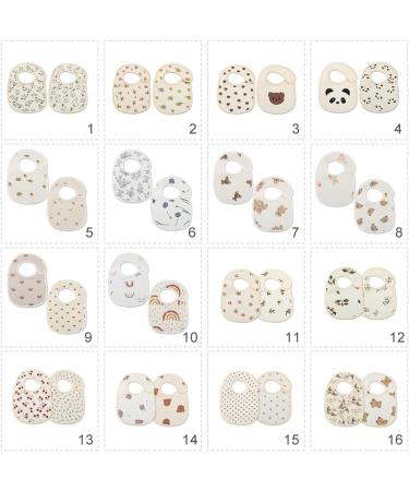 ISAKEN 2-Piece Waterproof Baby Bib Set - Bandana Drool Bibs for Feeding & Teething - Buy Online on GoSupps.com