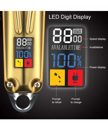 SURKER Hair Clippers Beard Trimmer for Men Professional Hair Trimmer Cordless Barbers Grooming Kit Rechargeable (Silver) - Buy Online on GoSupps.com