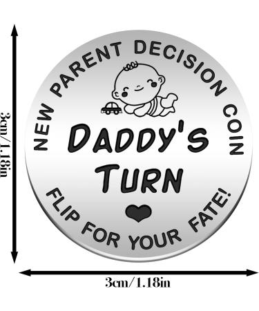 New Parents Decision Coin - Stainless Steel Commemorative Gift for Mum, Dad, and Newborn Baby | Perfect Mother's Day Gift - Buy Online on GoSupps.com