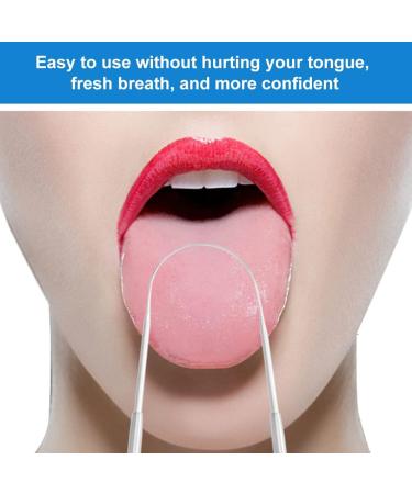 Premium Stainless Steel Tongue Cleaner & Scraper - U-Shape Design for Adults & Kids - Fight Bad Breath - Includes Tweezers - Shop Internationally - Buy Online on GoSupps.com