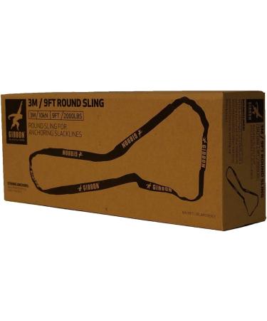 Gibbon Slacklines Band Sling 9' - Black | Premium Slackline for Balance Training - Buy Online on GoSupps.com
