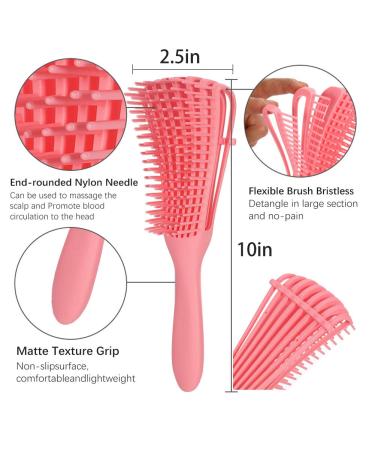 Tonyg-P EZ Discrowded Brush for Afro Textures 3a-4c | Easy Clean Wet/Dry Hairbrush - Pink/Blue/Black - Buy Online on GoSupps.com