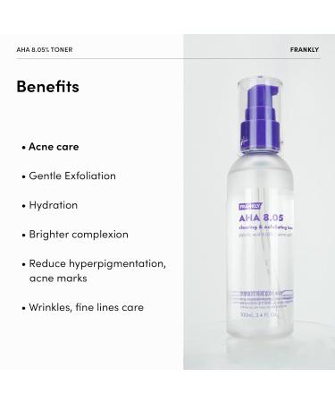 FRANKLY Pore-Perfecting Duo: Closer Serum & AHA 8.05 Toner | Christmas Gifts | Pore Minimizer Anti-Aging Glycolic Acid & Peptide Formula | Smooth Texture & Radiance | Korean Skincare Set - Buy Online on GoSupps.com