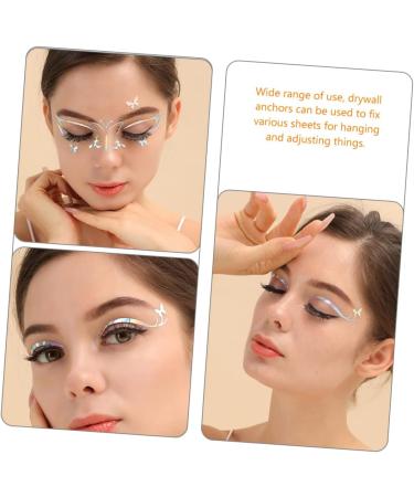 Healeved 18 Sheets Eyeliner Adhesive Eye Makeup Stickers Star Stickers Silver Eye Shadow Womens Makeup 1 count (Pack of 1) As Shownx3pcs - Buy Online on GoSupps.com