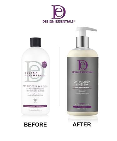 Design Essentials Oat Protein and Henna Deep Cleansing Shampoo 32oz - Gentle Clarifying Formula - Buy Online on GoSupps.com
