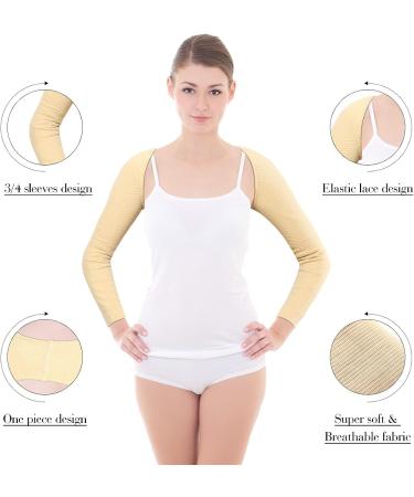 4 Pcs Compression Arm Sleeves for Women - Upper Arm Shaper and Post-Recovery Support - Buy Online on GoSupps.com