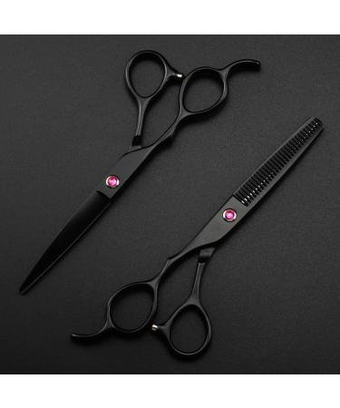 Hair Cutting Scissors 6 Inch Professional JP 440c Left Handed Scissor Black Hair Scissors Haircut Thinning Barber Cutting Shears Hairdresser Scissors Set - Buy Online on GoSupps.com
