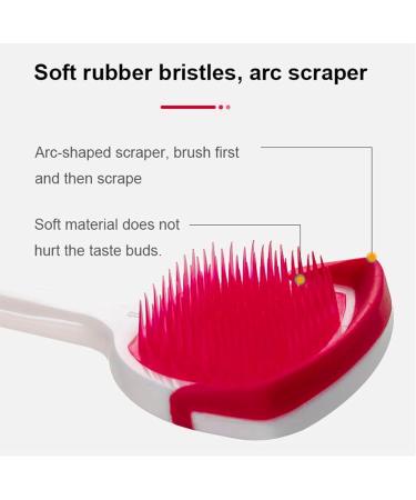 Probiotic Tongue Cleaner Set - Tongue Scraper & Oral Care Gel for Fresh Breath | 50G Peach Flavor - Buy Online on GoSupps.com