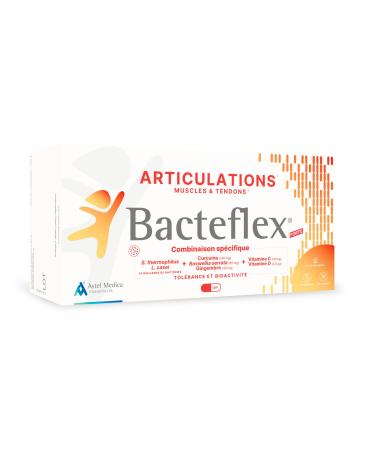 Bacteflex FORTE Natural Dietary Supplement with Turmeric Boswellia and Ginger Probiotics for Joints and Muscles 96 Capsules