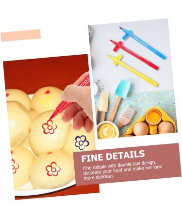 Ciieeo 4pcs Baking Pen Edible Marker Pens Edible Color Pens Food Coloring Pencils Macron Donut Pen Plastic - Buy Online on GoSupps.com