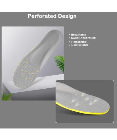 Plantar Fasciitis Orthotic Shoe Insoles - Cushioned Arch Support and Heel Cushioning (L Women 8-13 / Men 7-12) - Buy Online on GoSupps.com