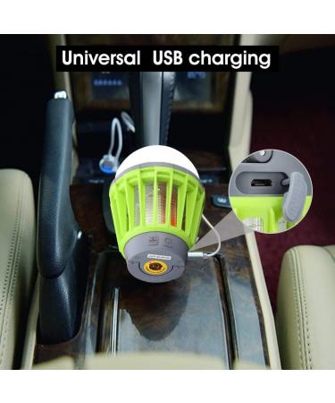 Mosquito Zapper Bug Killer Outdoor Camping Lantern 3 Modes Lighting Green - Buy Online on GoSupps.com