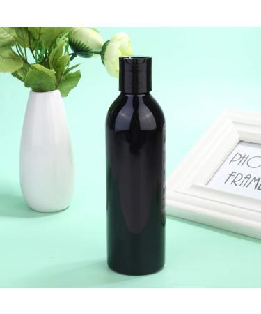 Lurrose 6 Pack Refillable Empty Plastic Cosmetic Bottles - 250ml Travel Bottles for Cream Water and Liquid Soaps - Black - Buy Online on GoSupps.com