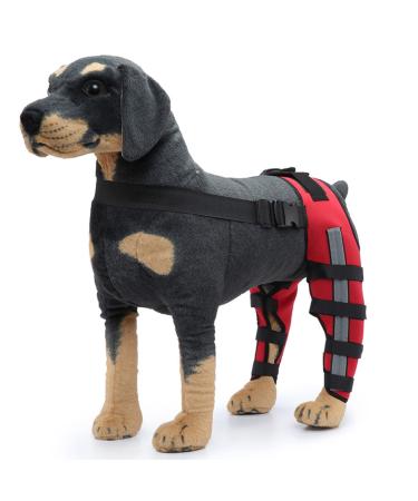 Knee Brace for Dogs ACL with Reflective Strips Knee Dislocation Arthritis Keeps The Joint Warm and Stable Extra Support Reduces Pain and Inflammation (S)