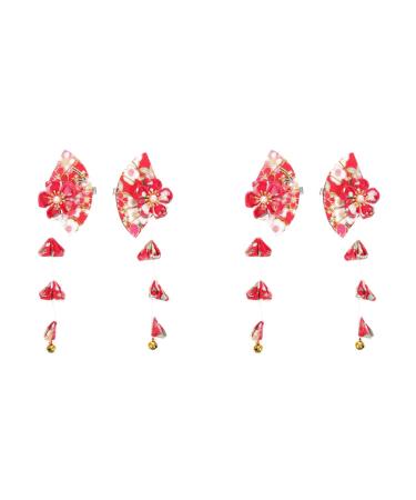 2 Pairs Flower Hair Accessories Cherry Blossom Hair Accessories Decor Hair Ornament Kimono Flower Hair Flower Barrettes Bride Hair Clips Kimono Hair Clip Women Hair Clipsp5