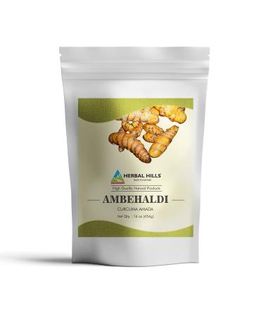 HERBAL HILLS Ambehaldi Powder Turmeric Powder/Amba Haldi/Curcuma Amada/Curcuma Longa/Turmeric Curcumin | 16 Oz (454 GMS)