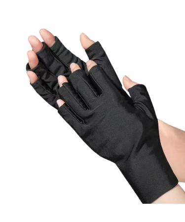 Manicure Gloves UV Protection Nail Art Skin Care UV Shield Gloves Professional UPF50+ UV Protection Gloves for Gel Nail Lamp Anti UV Gloves for Protect Hands from UV Light Lamp Dryer