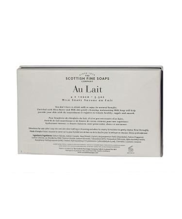 Scottish Fine Soaps Au Lait Milk Soaps 4x100g - Luxurious Bathing Experience - Buy Online on GoSupps.com