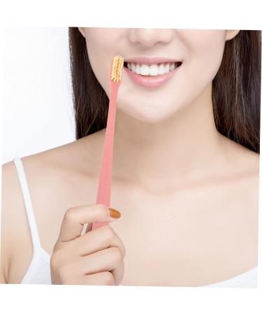 KOMBIUDA Manual Toothbrush Set - 4 Soft Plastic Brushes for Adults & Travel Includes Tongue Brush - Optimal Oral Care - Buy Online on GoSupps.com