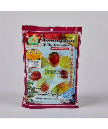 Happy Grass Konnyaku Jelly Powder with Mango Flavour 300g (1 Pack) 10.58 Ounce (Pack of 1)