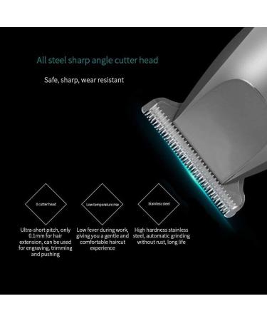 Buy Professional Cordless Hair Clippers - Easy & Waterproof Hair Cutting Tools for Men | Low Noise Titanium Alloy Ceramic Clipper - Buy Online on GoSupps.com