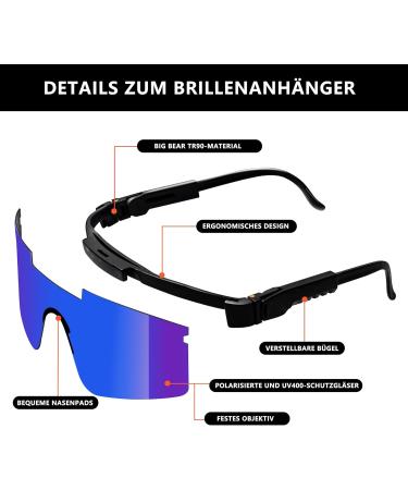Buy Polarized UV400 Fast Glasses | Men & Women Sports Sunglasses for Cycling Running Golf & Skiing | Rave Bicycle Glasses - Buy Online on GoSupps.com